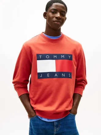 Tommy Jeans ビッグ・フラッグ・ロゴ スウェットシャツ