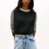 Tommy Jeans サイドタイ リネンブレンドトップス Tommy Jeans サイドタイ リネンブレンドトップス