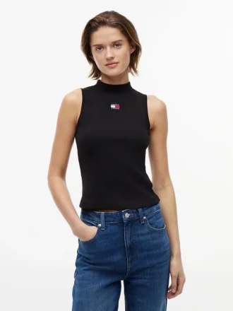 Tommy Jeans スリムフィット モックネック タンクトップ
