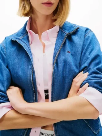 Tommy Jeans シャンブレー ジップジャケット
