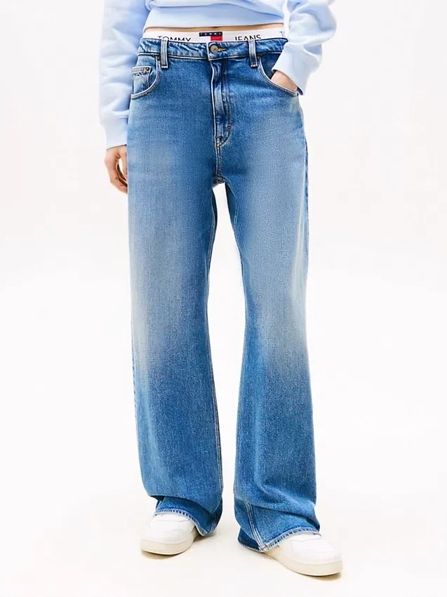 Tommy Jeans フェイド加工 リラックスストレートジーンズ Tommy Jeans フェイド加工 リラックスストレートジーンズ