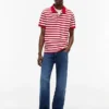Tommy Jeans レギュラーフィット ストライプ ポロシャツ Tommy Jeans レギュラーフィット ストライプ ポロシャツ