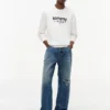Tommy Jeans ロゴ スエード調スウェットシャツ Tommy Jeans ロゴ スエード調スウェットシャツ