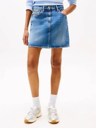 Tommy Jeans ハイライズ デニム ミニスカート