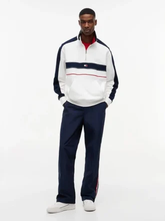 Tommy Jeans カラーブロック クォータージップ