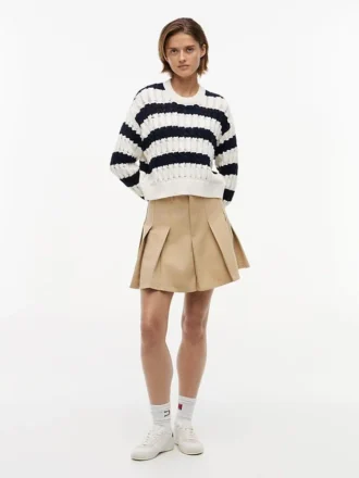Tommy Jeans ストライプ ケーブルニット セーター