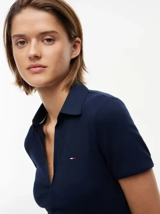 Tommy Jeans ミックスメディア ポロ ミニドレス