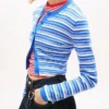 Tommy Jeans スリムフィット ストライプ カーディガン