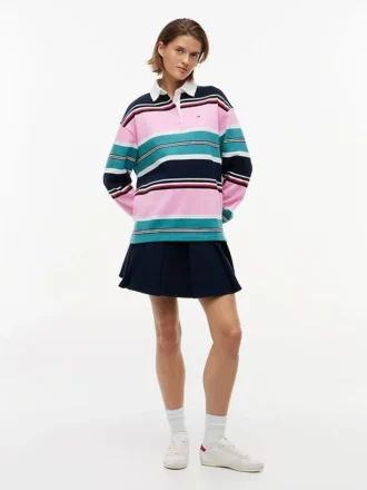 Tommy Jeans リラックスフィット ラグビースウェットシャツ