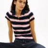 Tommy Jeans スリムフィット リブニット ポロシャツ