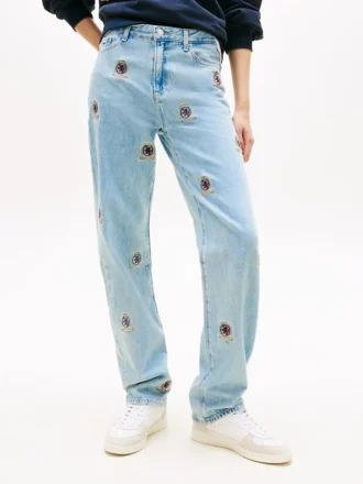 Tommy Jeans クレスト スリムストレートジーンズ