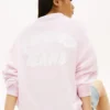 Tommy Jeans パフプリント ボックス型スウェットシャツ