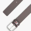 Tommy Jeans エナメルバッジ レザーベルト