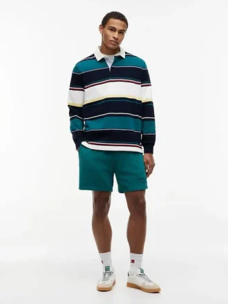 Tommy Jeans リラックス ストライプ ラグビー ポロシャツ