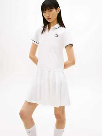 Tommy Jeans プリーツポロミニドレス