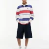 Tommy Jeans リラックス ストライプ ラグビー ポロシャツ