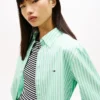 Tommy Jeans ストライプ ポプリンシャツ