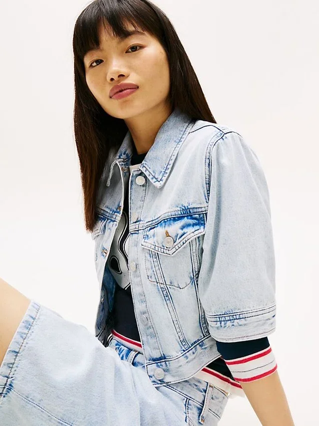 Tommy Jeans ショートスリーブ デニムジャケット Tommy Jeans ショートスリーブ デニムジャケット