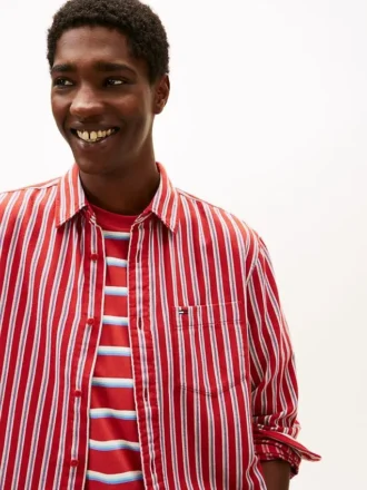 Tommy Jeans リラックスド・ストライプ・シャツ