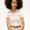 Tommy Jeans スリムフィット リブニット ポロシャツ
