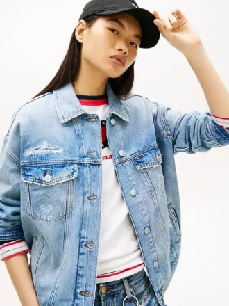 Tommy Jeans ディストレストデニムジャケット