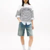 Tommy Jeans バーシティロゴ ストライプ セーター