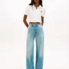 Tommy Jeans クロップド・ボクシーフィット ポロシャツ Tommy Jeans クロップド・ボクシーフィット ポロシャツ