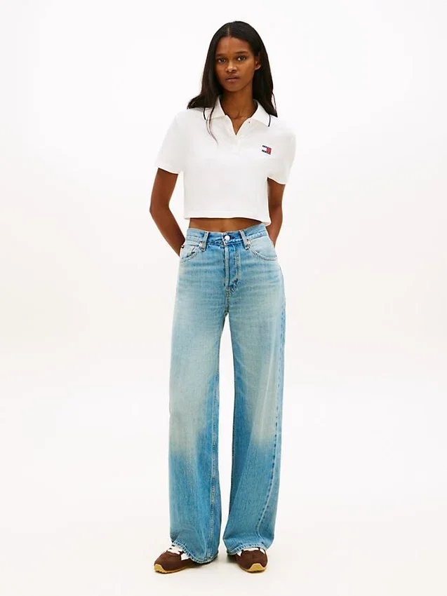Tommy Jeans クロップド・ボクシーフィット ポロシャツ Tommy Jeans クロップド・ボクシーフィット ポロシャツ