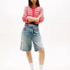 Tommy Jeans スリムフィット ストライプ カーディガン
