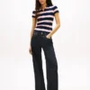 Tommy Jeans スリムフィット リブニット ポロシャツ