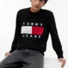 Tommy Jeans フラッグロゴ クルーネックセーター