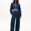 Tommy Jeans クロップドデニムジップジャケット Tommy Jeans クロップドデニムジップジャケット