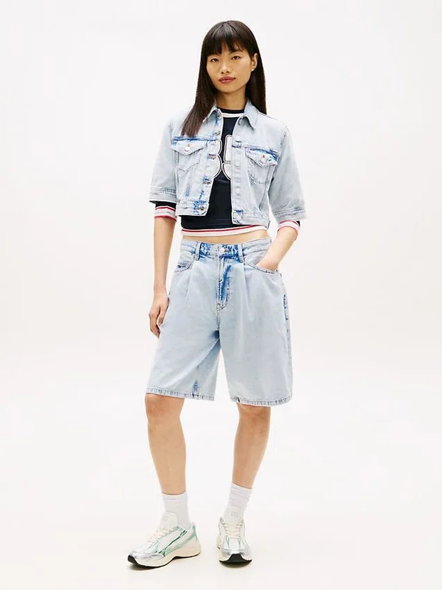 Tommy Jeans ショートスリーブ デニムジャケット Tommy Jeans ショートスリーブ デニムジャケット