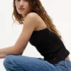 Tommy Jeans スリムフィット シャーリング タンクトップ
