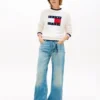 Tommy Jeans フラッグロゴ・ティップド・セーター