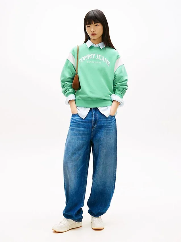 Tommy Jeans アスレチックス ボックスィ スウェットシャツ Tommy Jeans アスレチックス ボックスィ スウェットシャツ