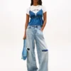 Tommy Jeans シャンブレー タンクトップ Tommy Jeans シャンブレー タンクトップ