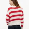 Tommy Jeans ストライプ ケーブルニット セーター