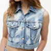 Tommy Jeans クロップドデニムベスト