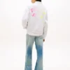 Tommy Jeans パフプリント ボックス型スウェットシャツ