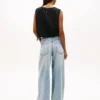 Tommy Jeans サイドタイ リネンブレンドトップス Tommy Jeans サイドタイ リネンブレンドトップス