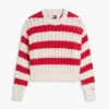 Tommy Jeans ストライプ ケーブルニット セーター