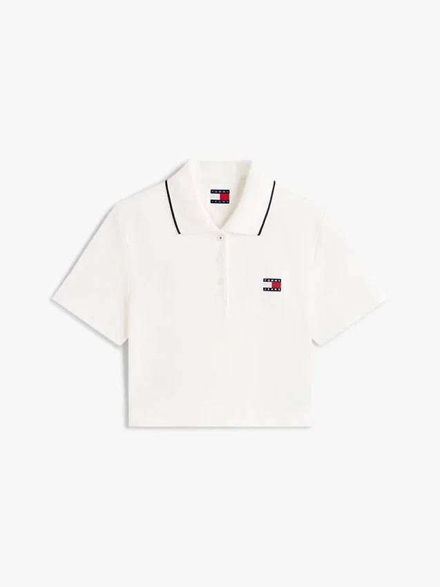 Tommy Jeans クロップド・ボクシーフィット ポロシャツ Tommy Jeans クロップド・ボクシーフィット ポロシャツ