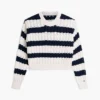 Tommy Jeans ストライプ ケーブルニット セーター
