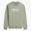 Tommy Jeans ロゴ スエード調スウェットシャツ Tommy Jeans ロゴ スエード調スウェットシャツ