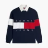 Tommy Jeans オーバーサイズフィット フラッグ ラグビー