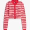 Tommy Jeans スリムフィット ストライプ カーディガン