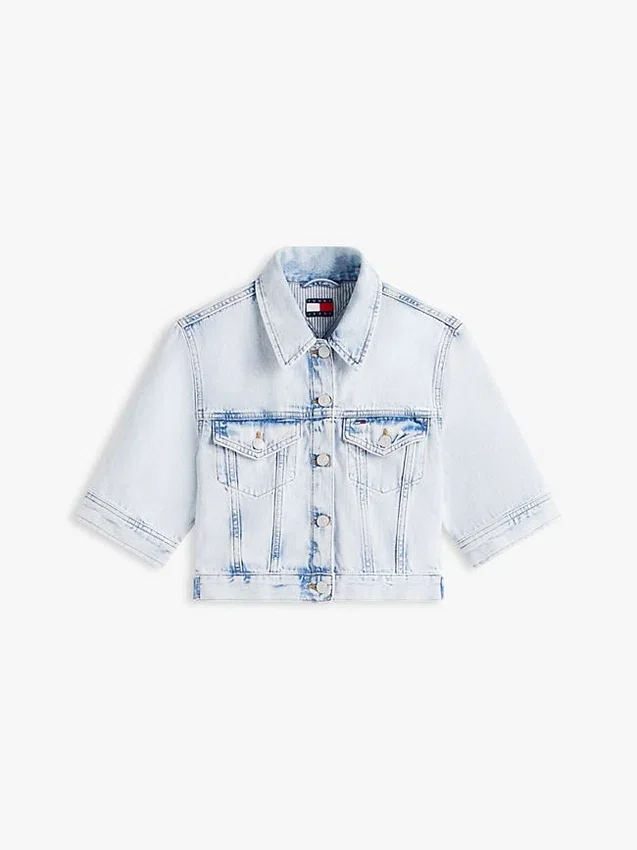Tommy Jeans ショートスリーブ デニムジャケット Tommy Jeans ショートスリーブ デニムジャケット