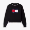 Tommy Jeans フラッグロゴ・ティップド・セーター