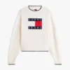 Tommy Jeans フラッグロゴ・ティップド・セーター
